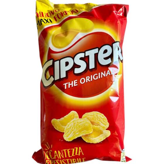 Verpackung der Cipster The Original Chips – italienischer Snackklassiker