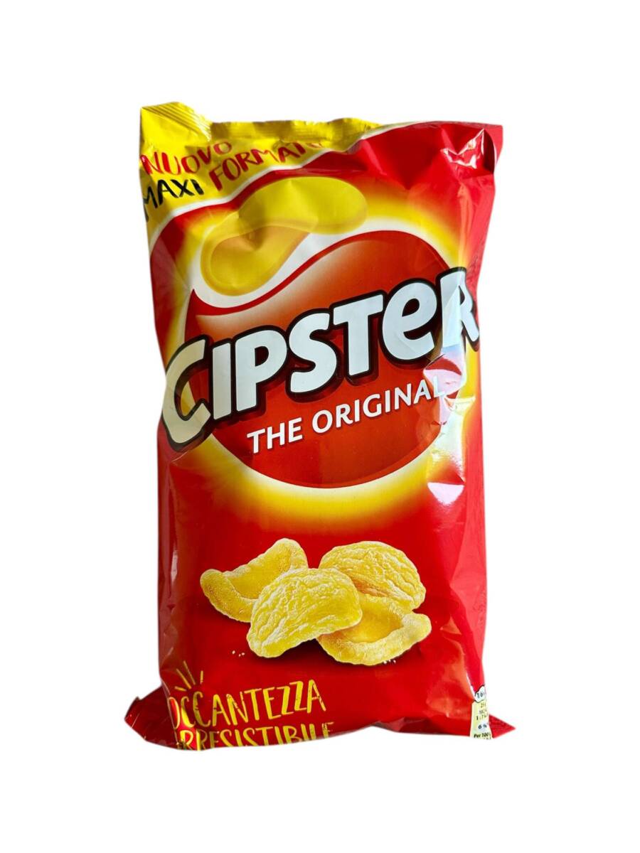 Verpackung der Cipster The Original Chips – italienischer Snackklassiker