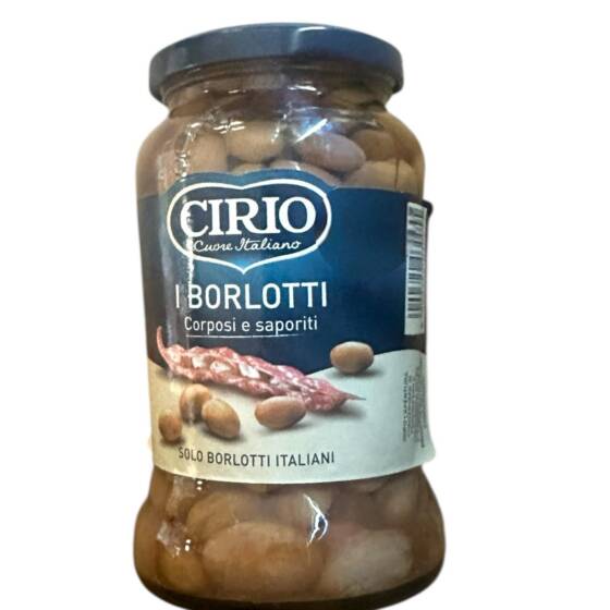 Glas Cirio I Borlotti – Italienische Borlotti-Bohnen in Flüssigkeit