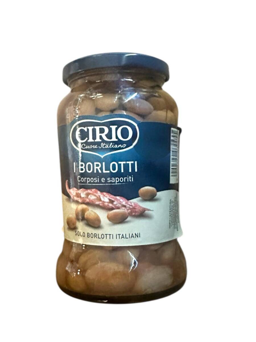 Glas Cirio I Borlotti – Italienische Borlotti-Bohnen in Flüssigkeit