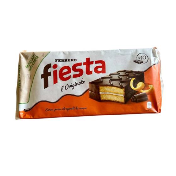 Ferrero Fiesta L’Originale – italienischer Orangenkuchen mit Schokoladenüberzug im 10er-Pack