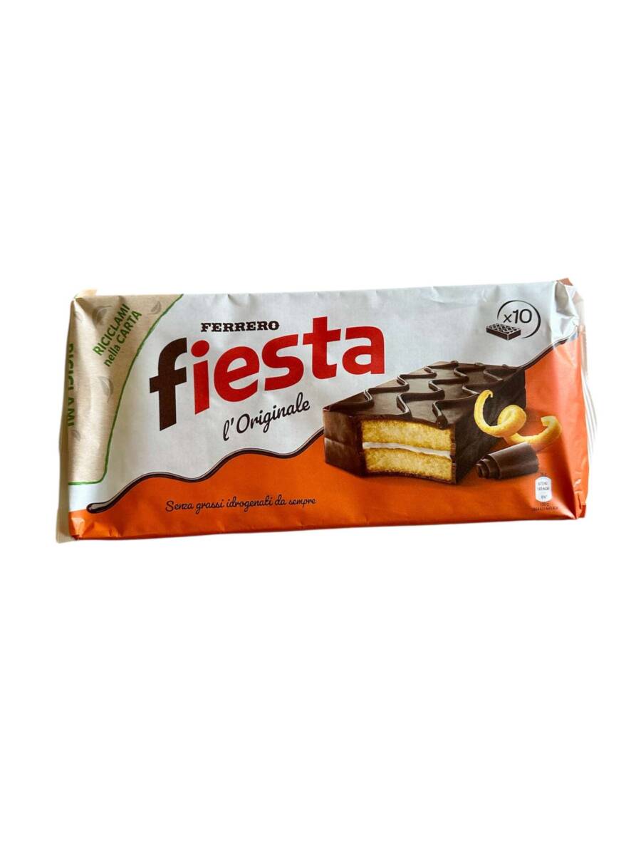 Ferrero Fiesta L’Originale – italienischer Orangenkuchen mit Schokoladenüberzug im 10er-Pack