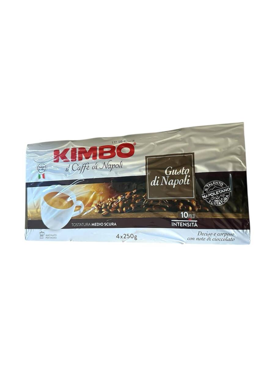 Kimbo Gusto di Napoli gemahlener Kaffee 4 x 250 g – starker, schokoladiger Geschmack