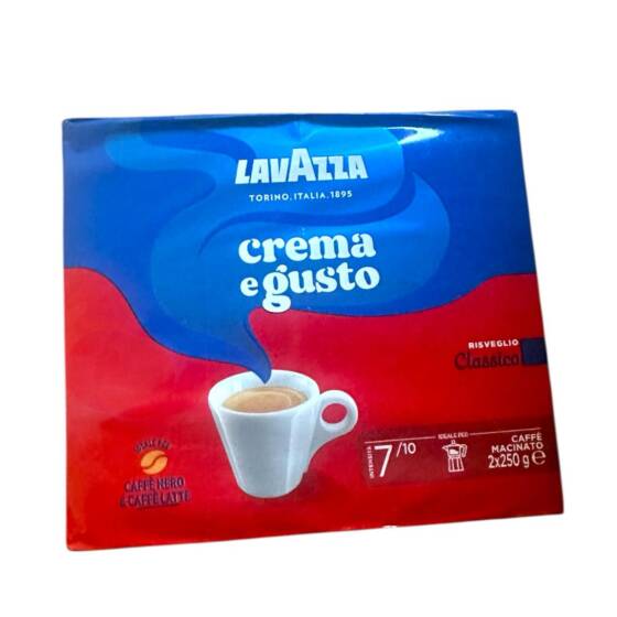 Lavazza Crema e Gusto Classico gemahlener Kaffee 2 x 250 g – vollmundig & aromatisch