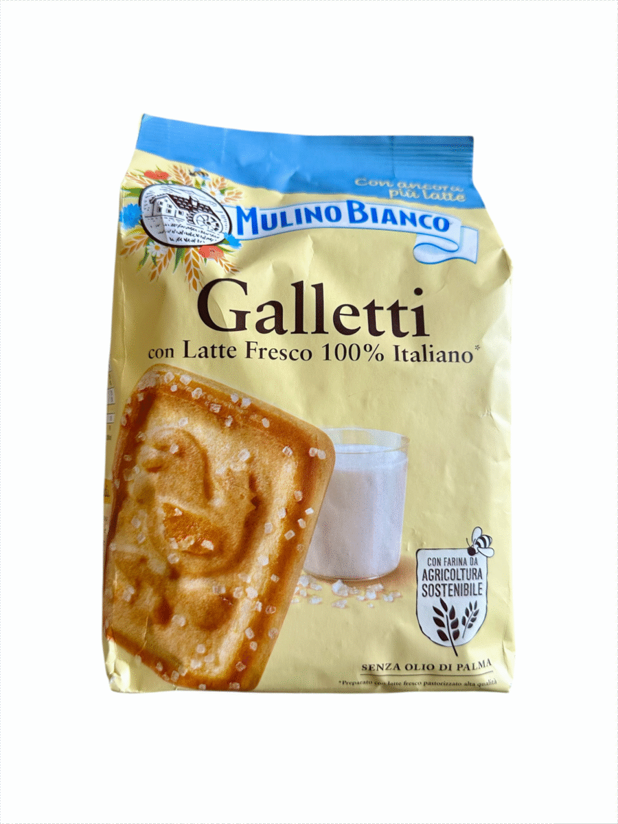 Mulino Bianco Galletti – italienische Butterkekse mit frischer Milch, 100 % italienisch