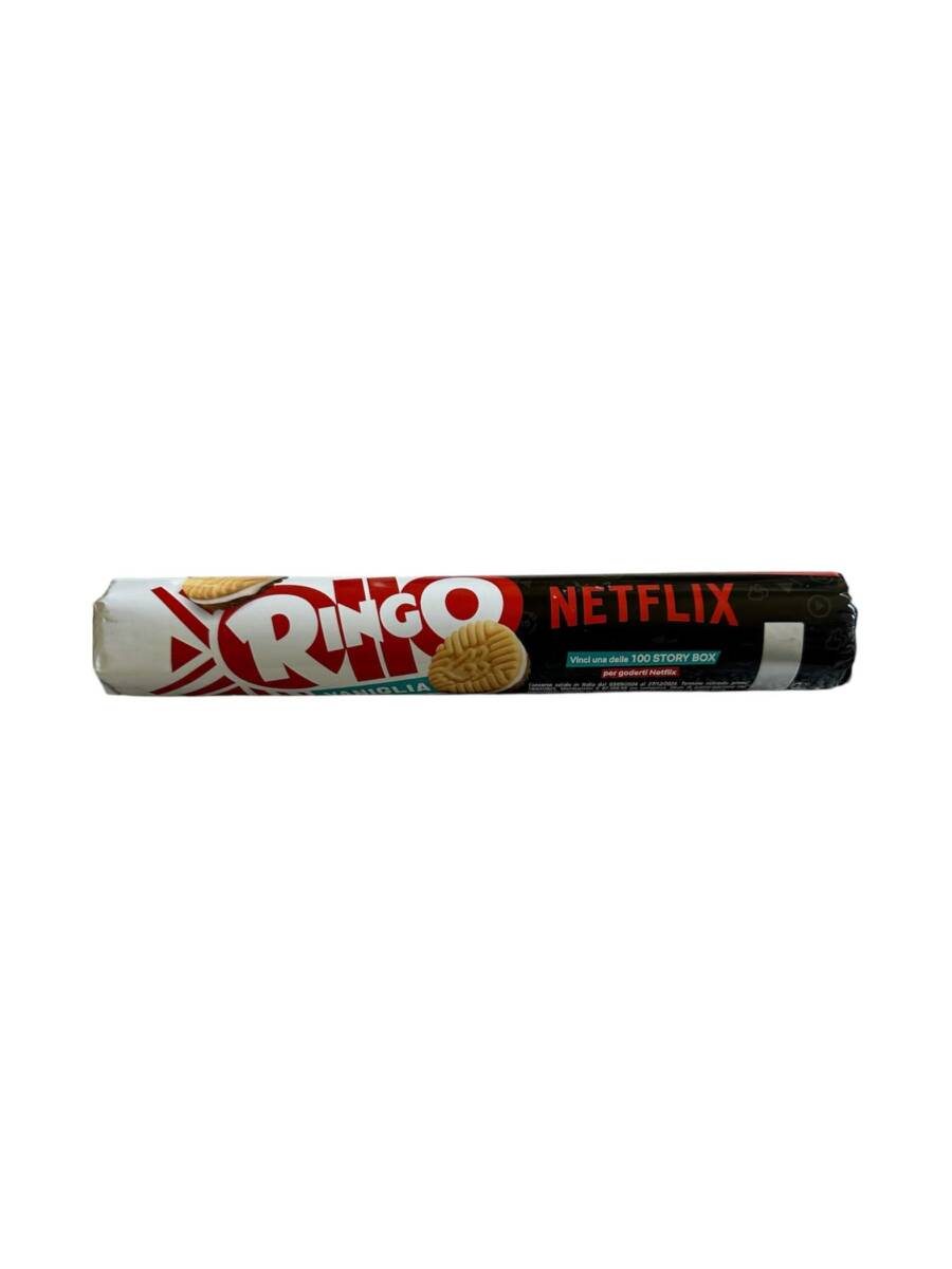 Ringo Vaniglia Kekse mit Vanillecreme – Limited Edition mit Netflix Design, 165 g Rolle