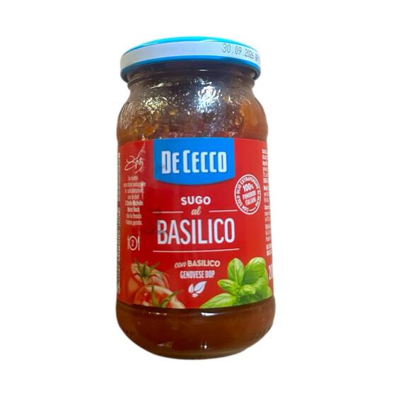 De Cecco Sugo al Basilico – Tomatensauce mit Basilikum (200 g)