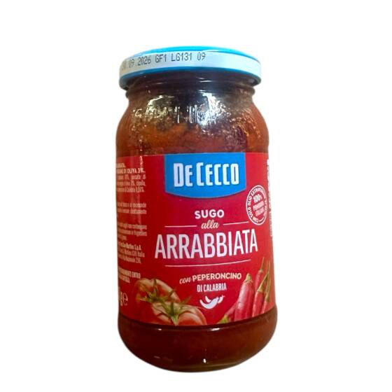 De Cecco Sugo alla Arrabbiata – Tomatensauce mit Chili (200 g)
