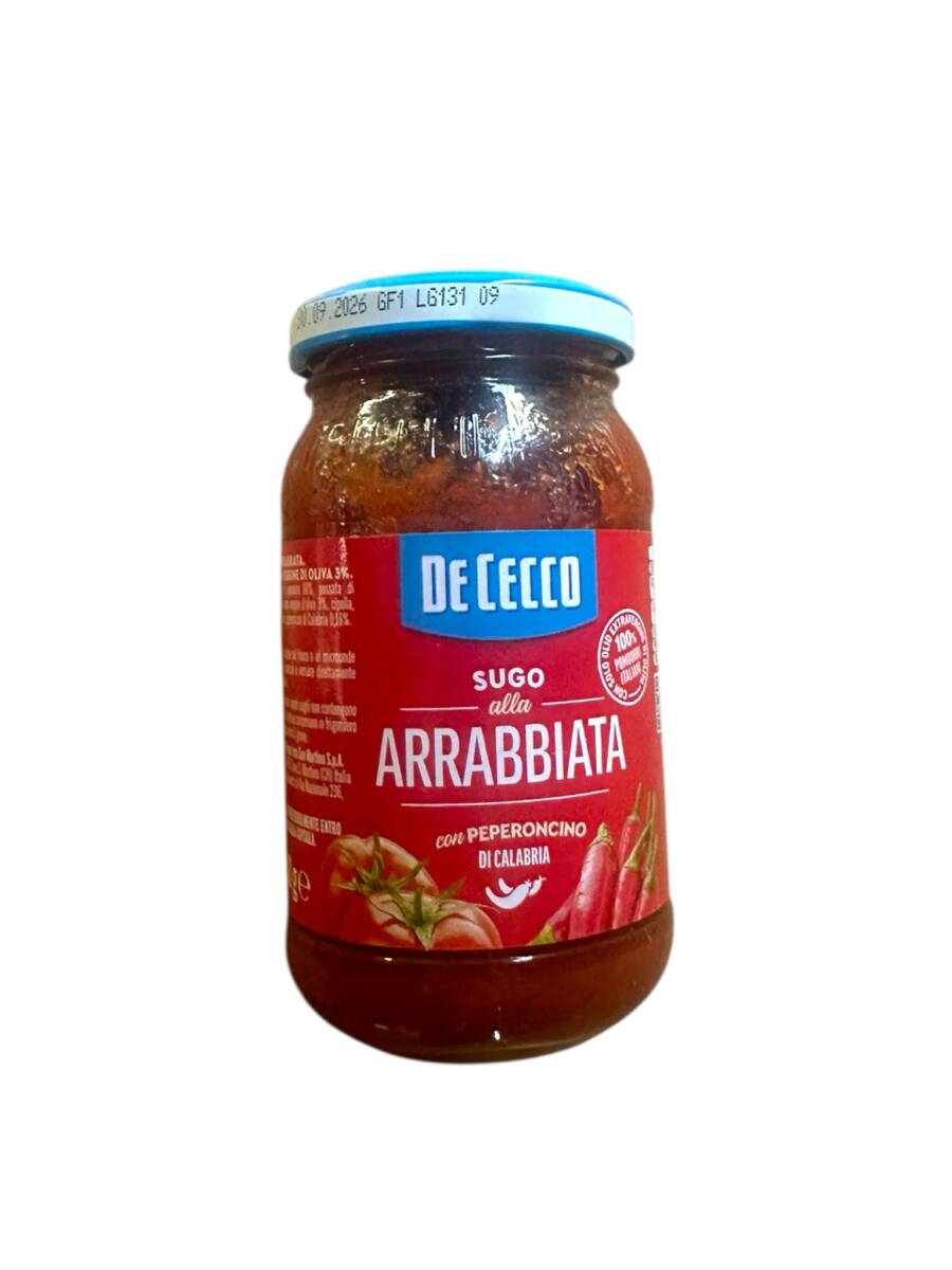 De Cecco Sugo alla Arrabbiata – Tomatensauce mit Chili (200 g)