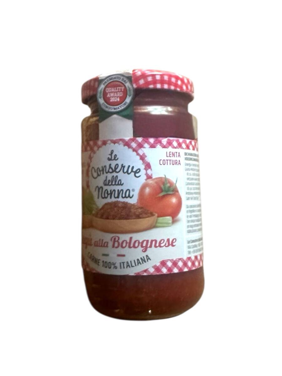 Le Conserve della Nonna Ragù alla Bolognese – italienische Fleischsauce im Glas (190 g)