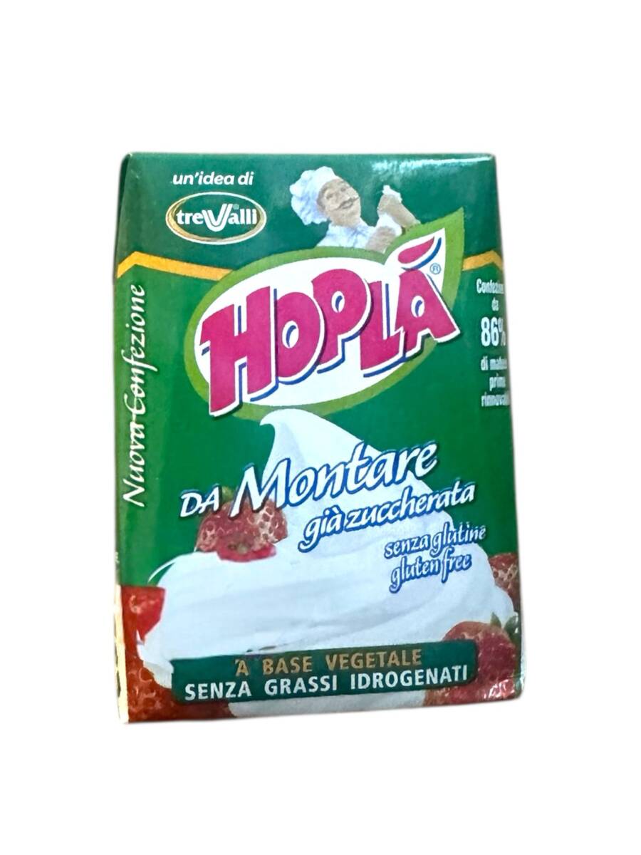 Hoplà da Montare – gesüßte pflanzliche Schlagcreme zum Aufschlagen (200 ml)