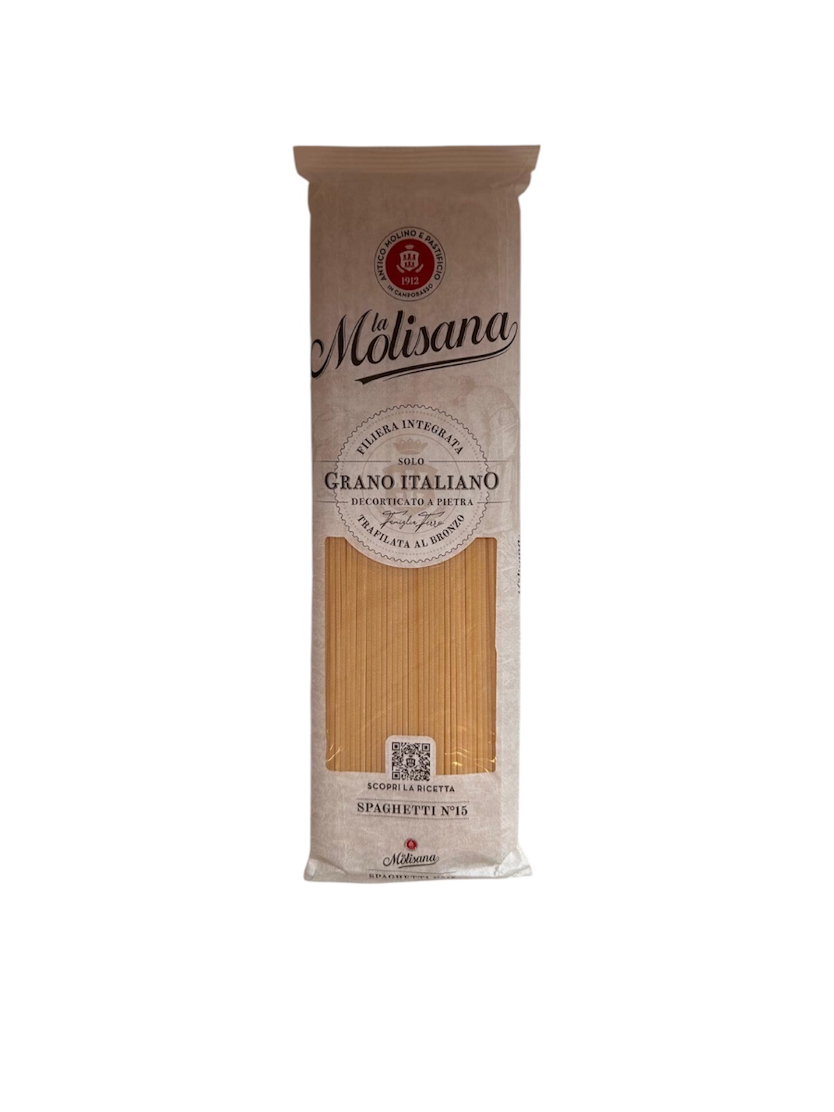 La Molisana Spaghetti 500 g – Original italienische Feinkost aus Hartweizen, Bronzezug, kompostierbare Verpackung