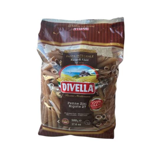 Divella Penne Ziti Rigate Integrale 500 g italienische Vollkornpasta