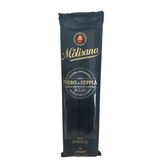 La Molisana Nero di Seppia Spaghetti 500 g schwarze italienische Pasta mit Tintenfischtinte