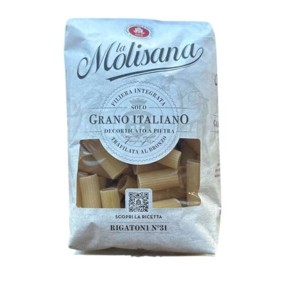 La Molisana Rigatoni N°31 500g originale italienische Pasta aus Hartweizen bronzegezogen