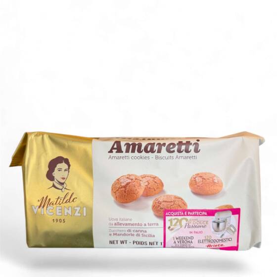 Matilde Vicenzi Amaretti 196 g – italienische Mandelkekse Original aus Italien