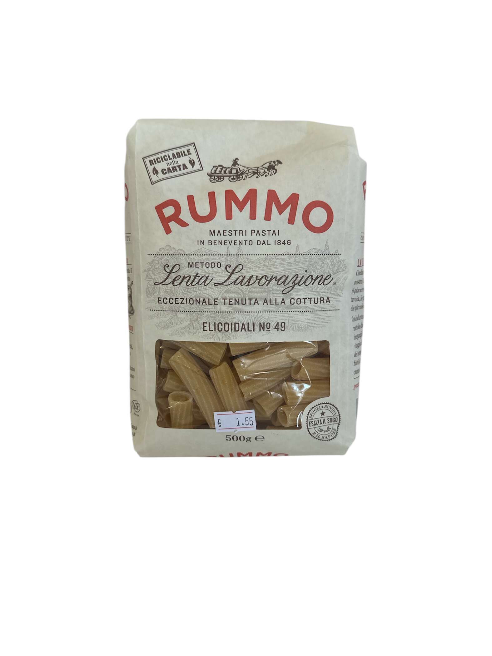 Rummo Elicoidali N°49 500 g – italienische Hartweizenpasta Original aus Italien
