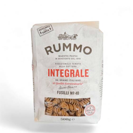Rummo Integrale Fusilli Nr 48 500 g italienische Vollkornpasta Original aus Italien Feinkost