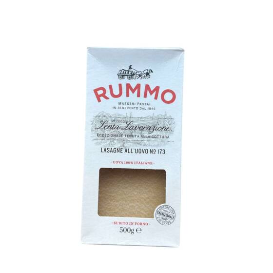 Rummo Lasagne all’Uovo 500 g – italienische Lasagneplatten aus Hartweizengrieß mit Ei