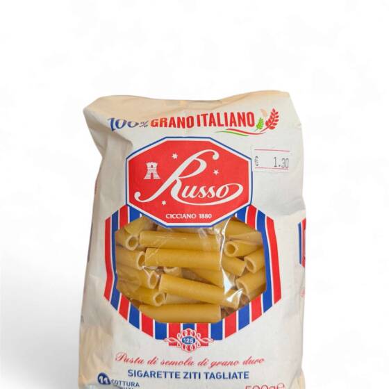 Russo Ziti Tagliati 500 g italienische Pasta aus Hartweizen original aus Italien