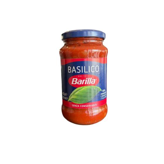 Barilla Sugo Basilico 400 g – italienische Tomatensauce mit Basilikum im Glas