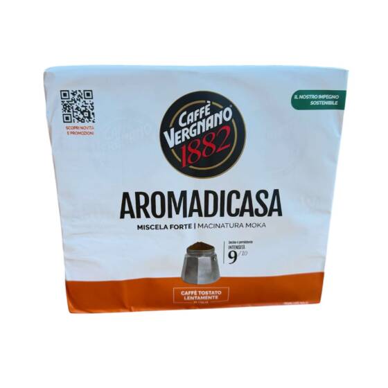 Caffè Vergnano Aroma di Casa 500 g gemahlener italienischer Kaffee für Moka kräftige Mischung