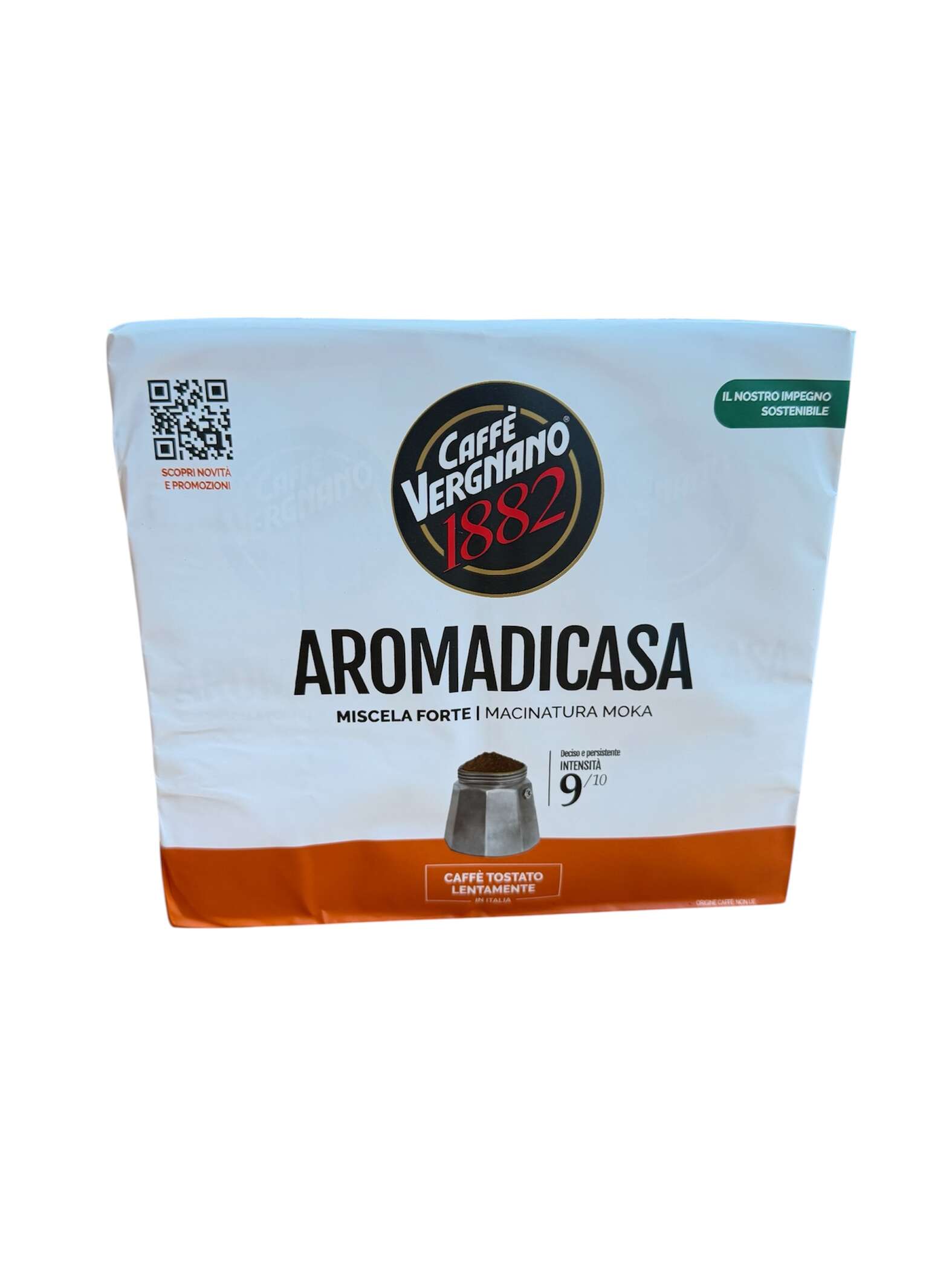 Caffè Vergnano Aroma di Casa 500 g gemahlener italienischer Kaffee für Moka kräftige Mischung