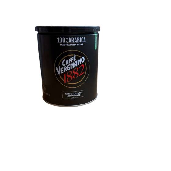 Caffè Vergnano 1882 100% Arabica Mokka gemahlen in Dose italienischer Kaffee