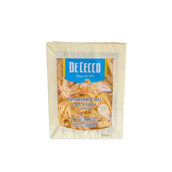 De Cecco Fettuccine all'Uovo 250 g original italienische Pasta Eiernudeln Premium Feinkost