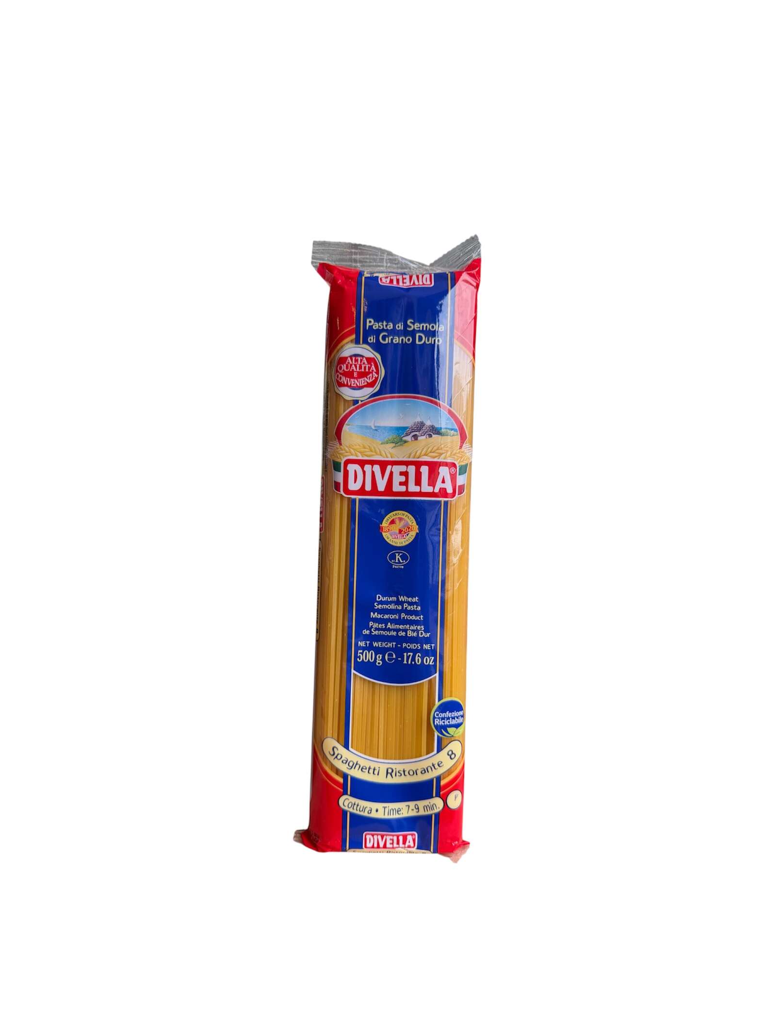 Divella Spaghetti Ristorante N.8 500 g – originale italienische Pasta aus Hartweizengrieß