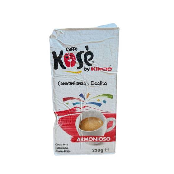 KOSE Armonioso Kaffee 250 g – italienischer gemahlener Kaffee für Moka, kräftig und aromatisch