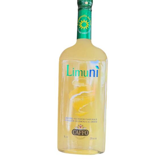 Limuni Limoncello del Sud Caffo 1 Liter original italienischer Zitronenlikör aus Kalabrien