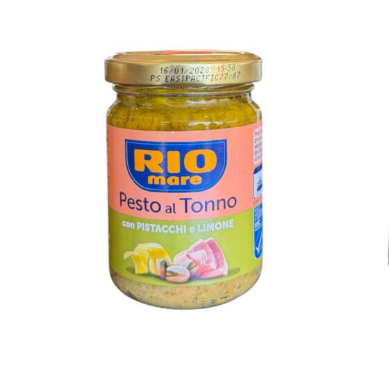 Rio Mare Pesto al Tonno e Pistacchio 130 g italienisches Pesto mit Thunfisch und Pistazien