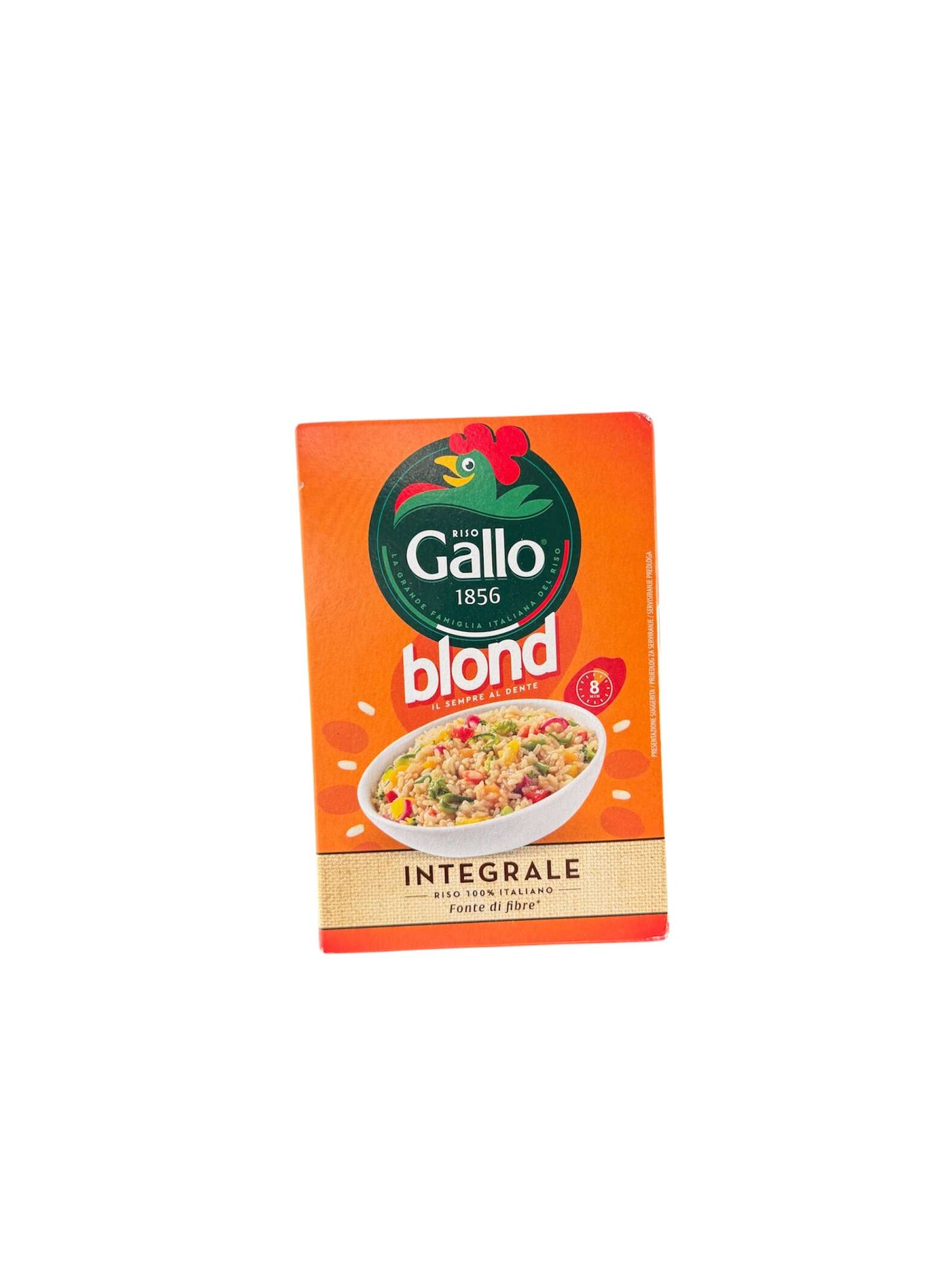 Riso Gallo Blond Integrale Vollkornreis 500 g – italienischer Reis aus 100 % italienischem Anbau