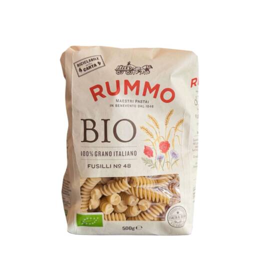 Rummo Fusilli Bio N°48 500 g – italienische Bio Pasta aus Hartweizen