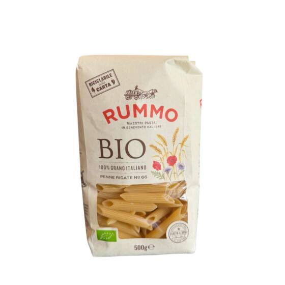 Rummo Penne Rigate Bio 500 g – italienische Pasta aus Hartweizengrieß