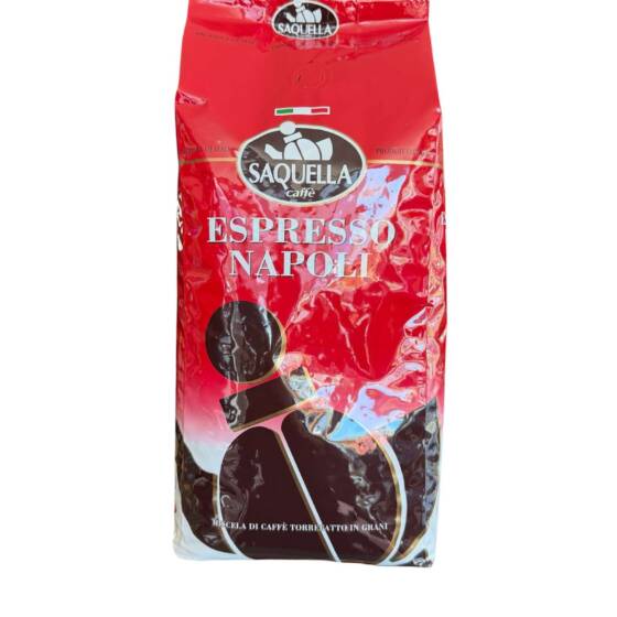 Saquella Espresso Napoli Kaffeebohnen 1 kg – Original aus Italien