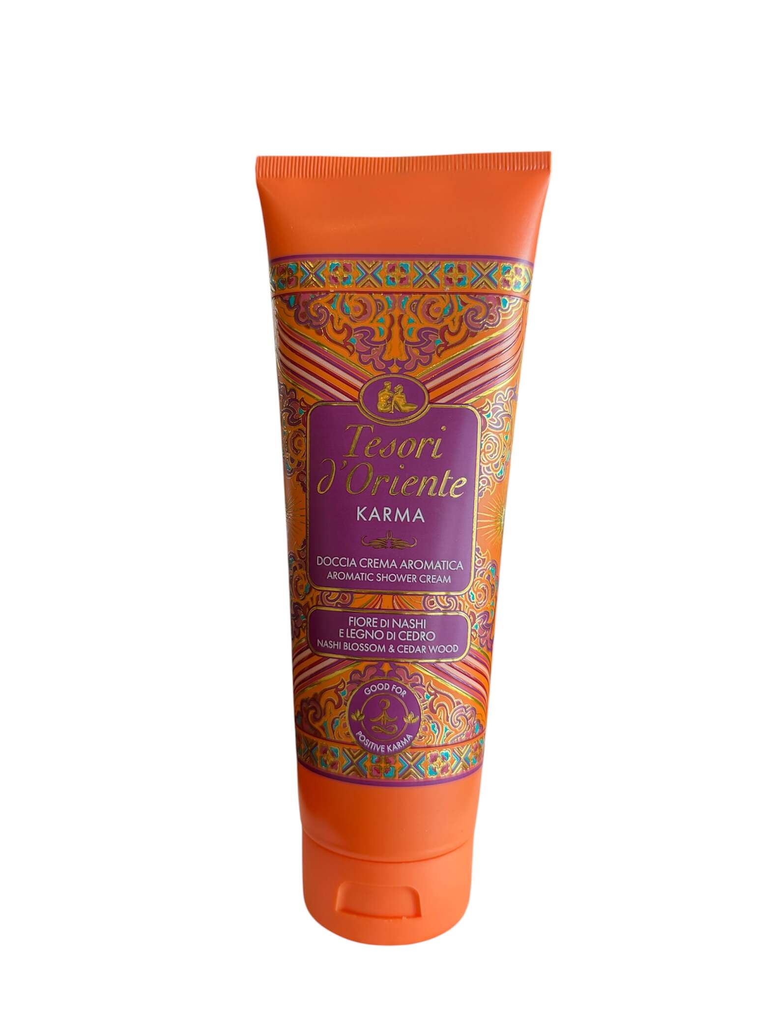 Tesori d'Oriente Karma Duschcreme 250 ml italienische Pflege mit Zitrone Bergamotte