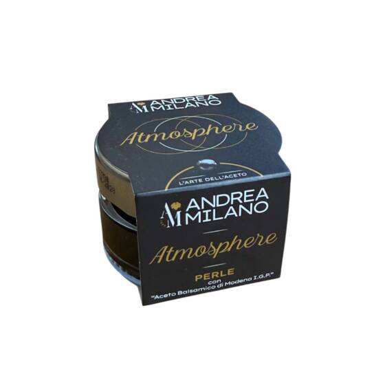 Andrea Milano Atmosphere Perle Nere mit Aceto Balsamico di Modena IGP 50 g – italienische Feinkost Spezialität