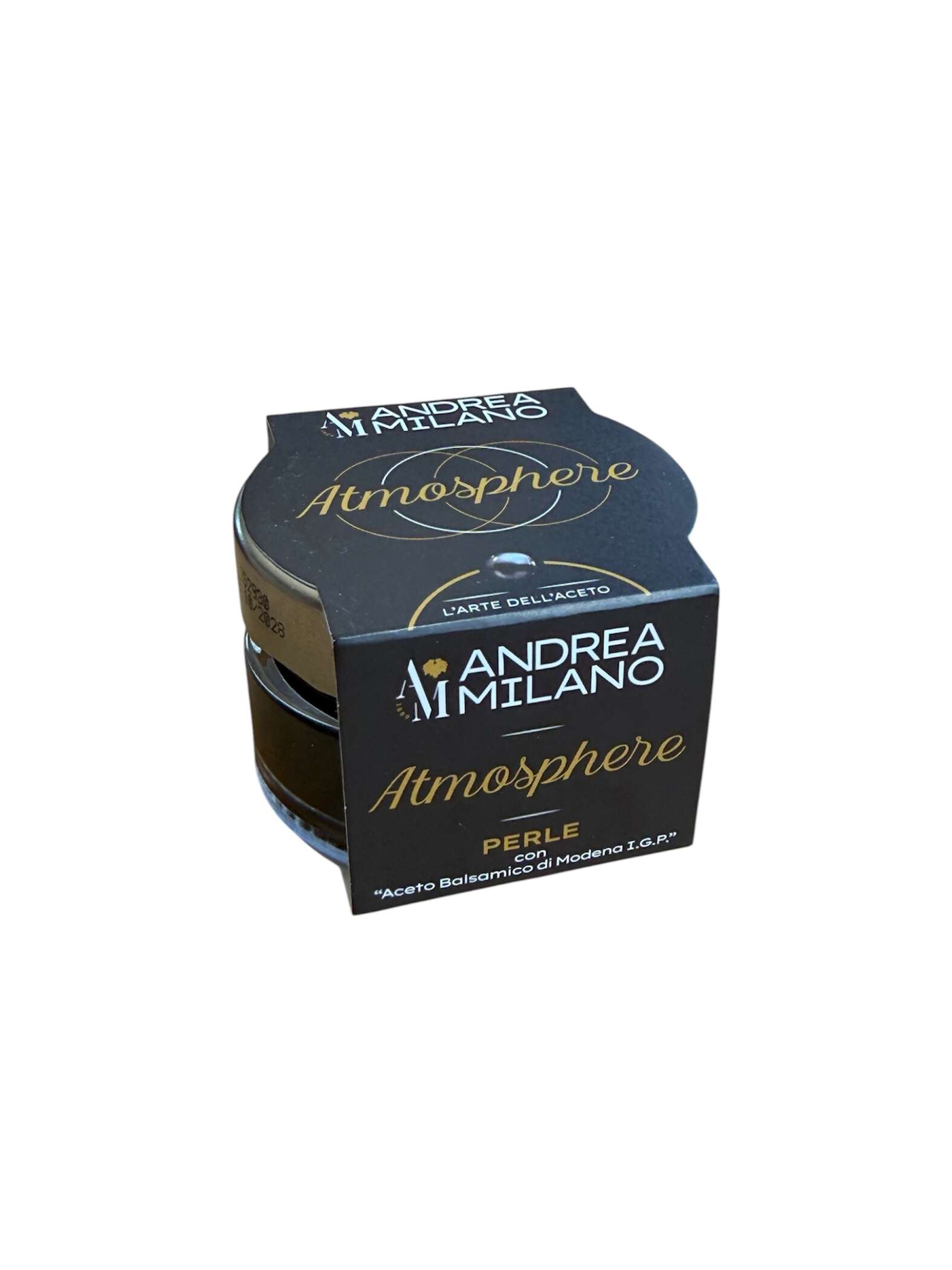 Andrea Milano Atmosphere Perle Nere mit Aceto Balsamico di Modena IGP 50 g – italienische Feinkost Spezialität