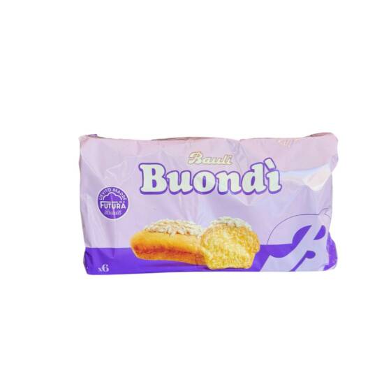 Bauli Buondì Classico x6 198 g – originale italienische Frühstücksküchlein mit Zuckerglasur