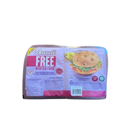 Bauli Free glutenfreie Focaccine mit extra nativem Olivenöl 300 g – originale italienische Spezialität