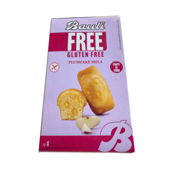 Bauli Free Plumcake Mela Senza Glutine 132 g – glutenfreie italienische Küchlein mit kandierten Äpfeln