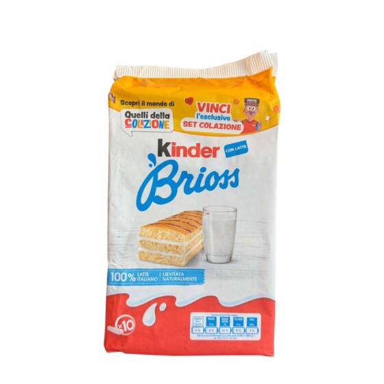 Kinder Brioss x10 270 g – italienische Frühstücksküchlein mit Milchfüllung