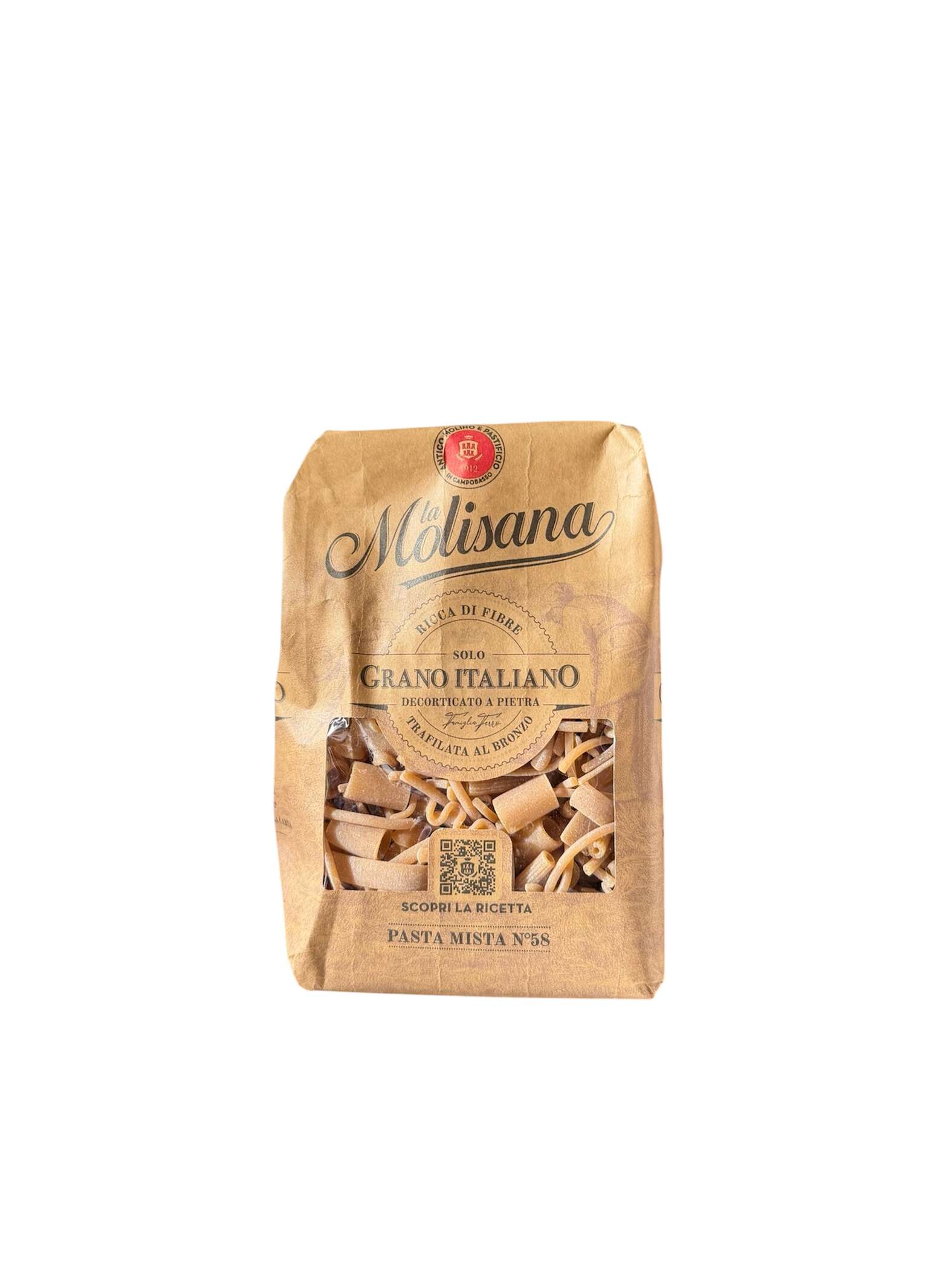 La Molisana Pasta Mista Integrale 500 g – italienische Vollkornnudeln aus Hartweizen