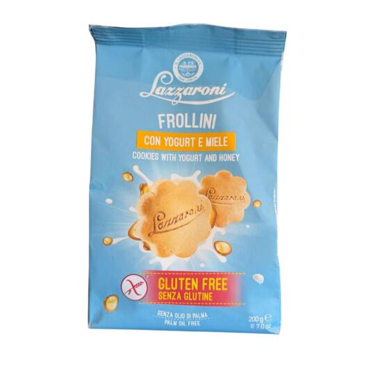 Lazzaroni Frollini glutenfreie italienische Kekse mit Joghurt und Honig 200 g