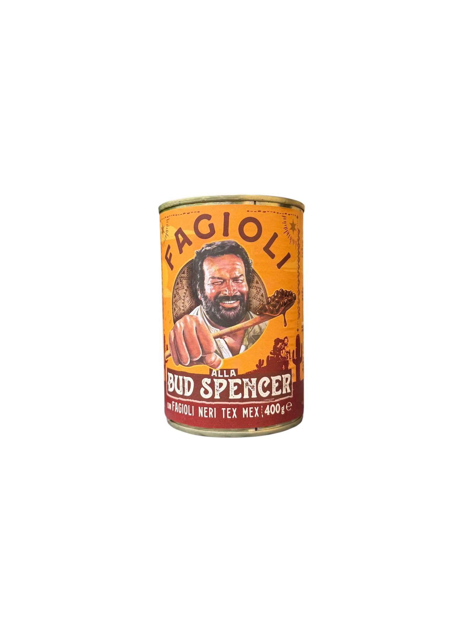 Bud Spencer Fagioli Neri Tex Mex 400 g – schwarze Bohnen nach Tex-Mex-Art, originale italienische Spezialität aus Latium