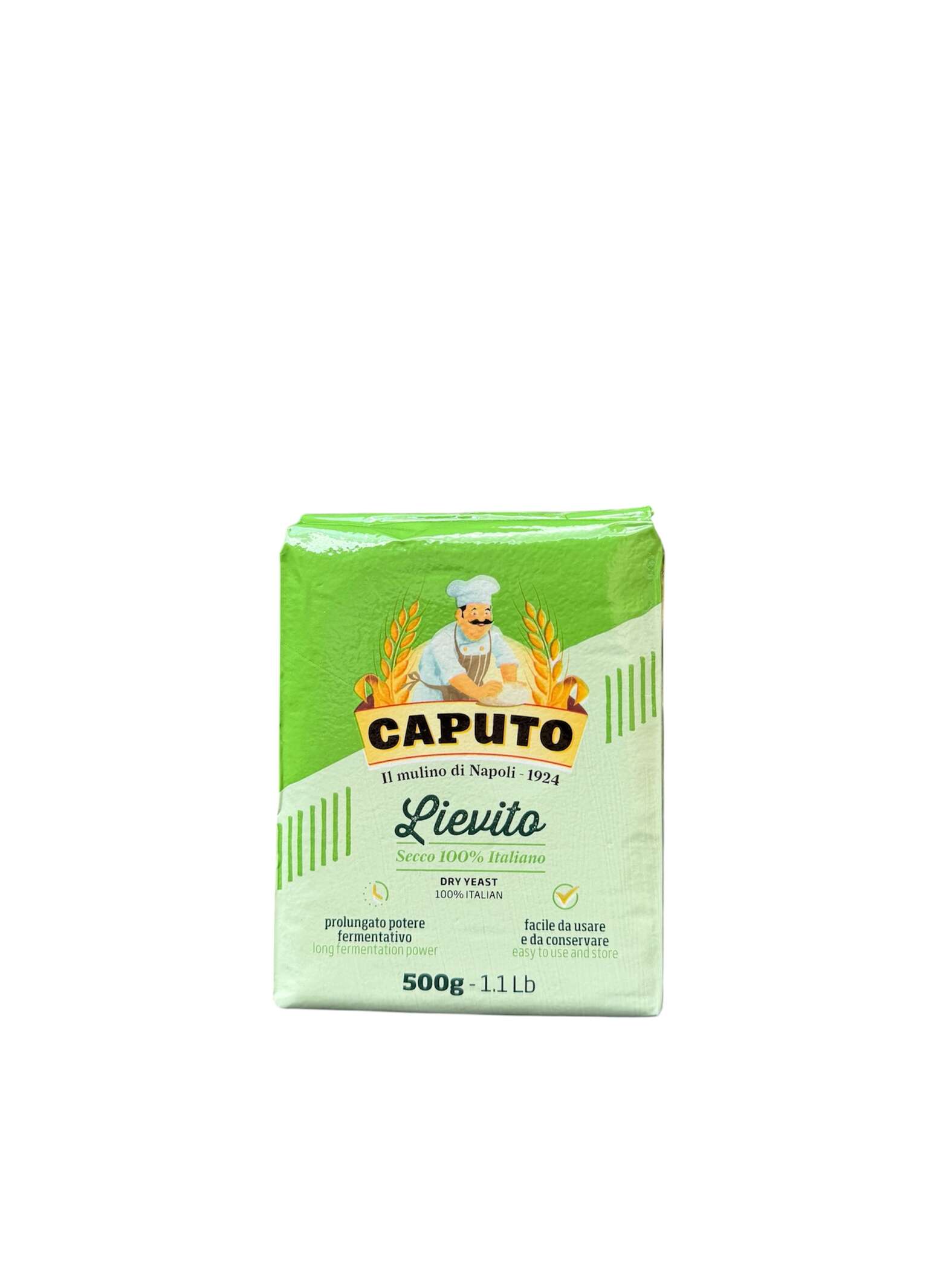 Caputo Lievito Secco 500 g – originale italienische Trockenhefe aus Neapel für Pizza, Brot und Focaccia